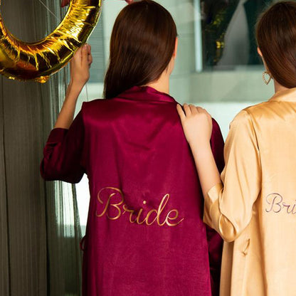 Forever Begins Bridal Satin Robe