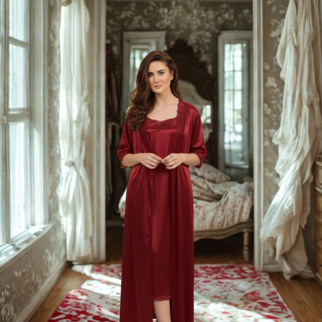 6-Piece Luxury Silk + 2-Piece Long Inner & Gown