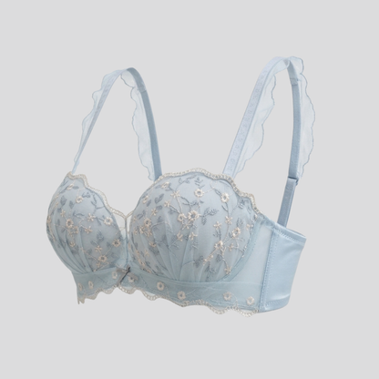 Spring Floral Pushup Bra