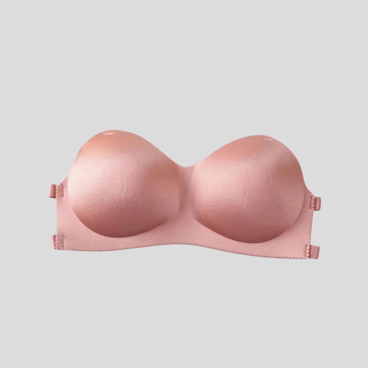 Solid Color Bra With Transparent Strap