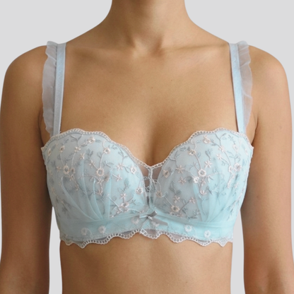 Spring Floral Pushup Bra