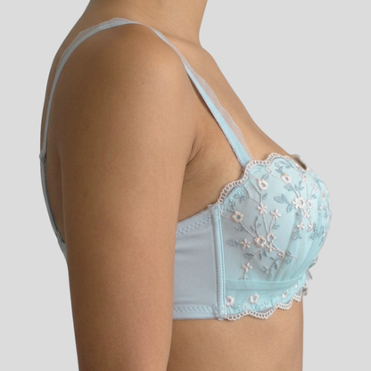 Spring Floral Pushup Bra