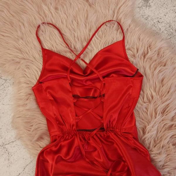 Back Tie Strap Maxi