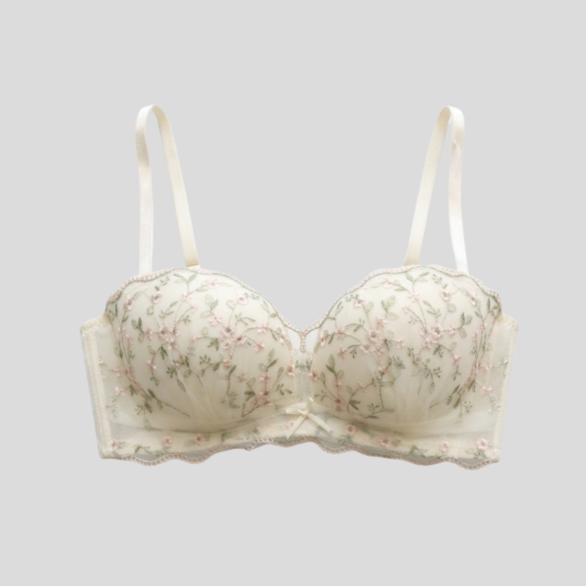 Spring Floral Pushup Bra
