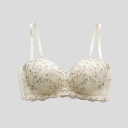 Spring Floral Pushup Bra