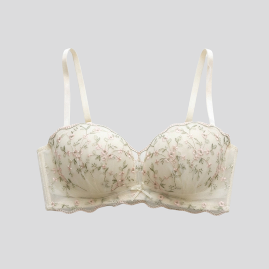 Spring Floral Pushup Bra