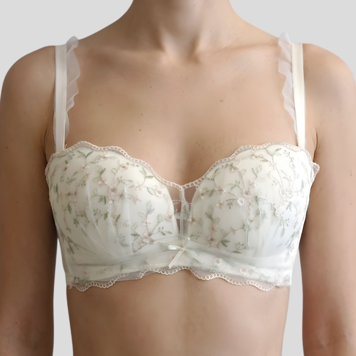 Spring Floral Pushup Bra