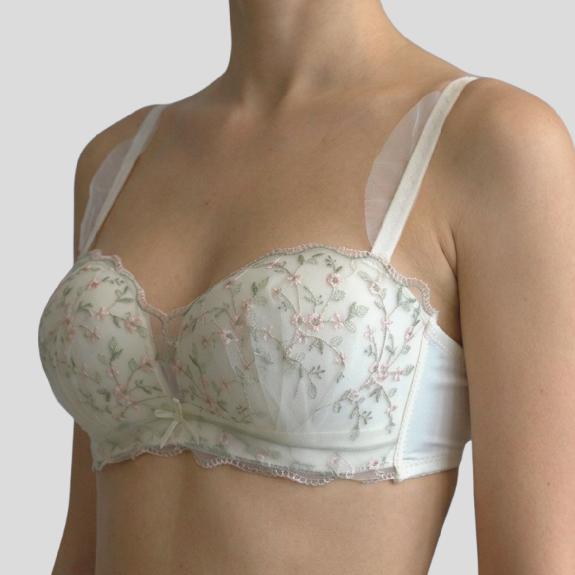 Spring Floral Pushup Bra