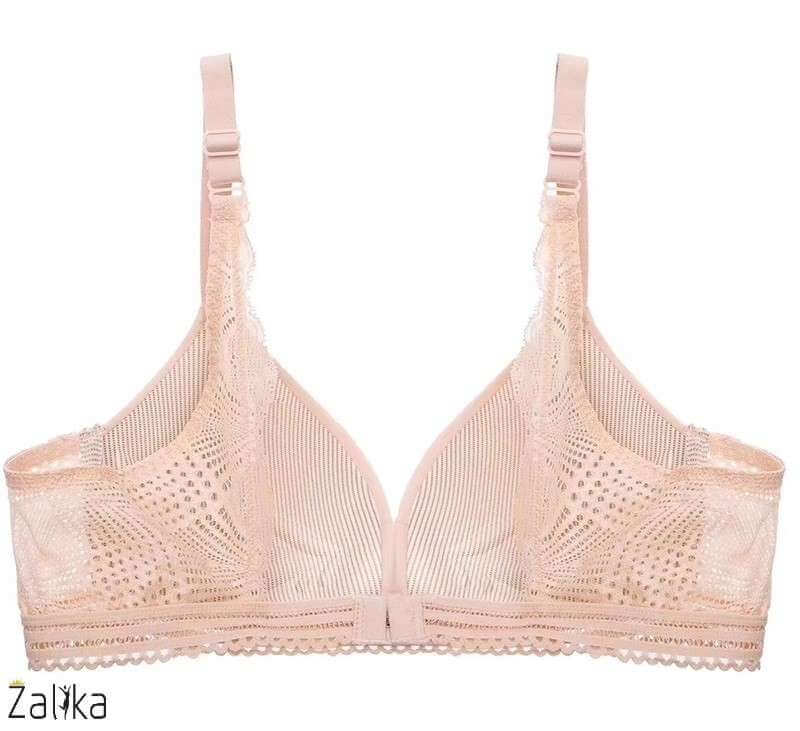 Back lace Wire free Bra