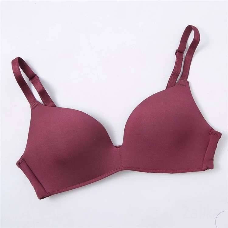 Solid Color Wire Free T-shirt bra