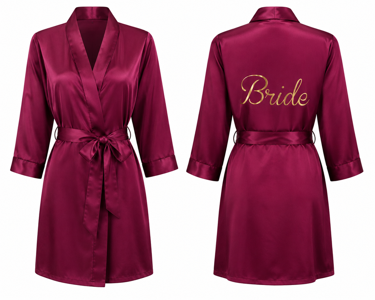 Forever Begins Bridal Satin Robe