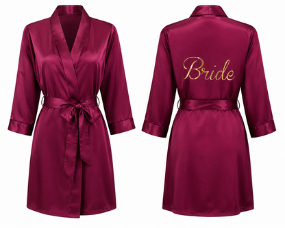 Forever Begins Bridal Satin Robe