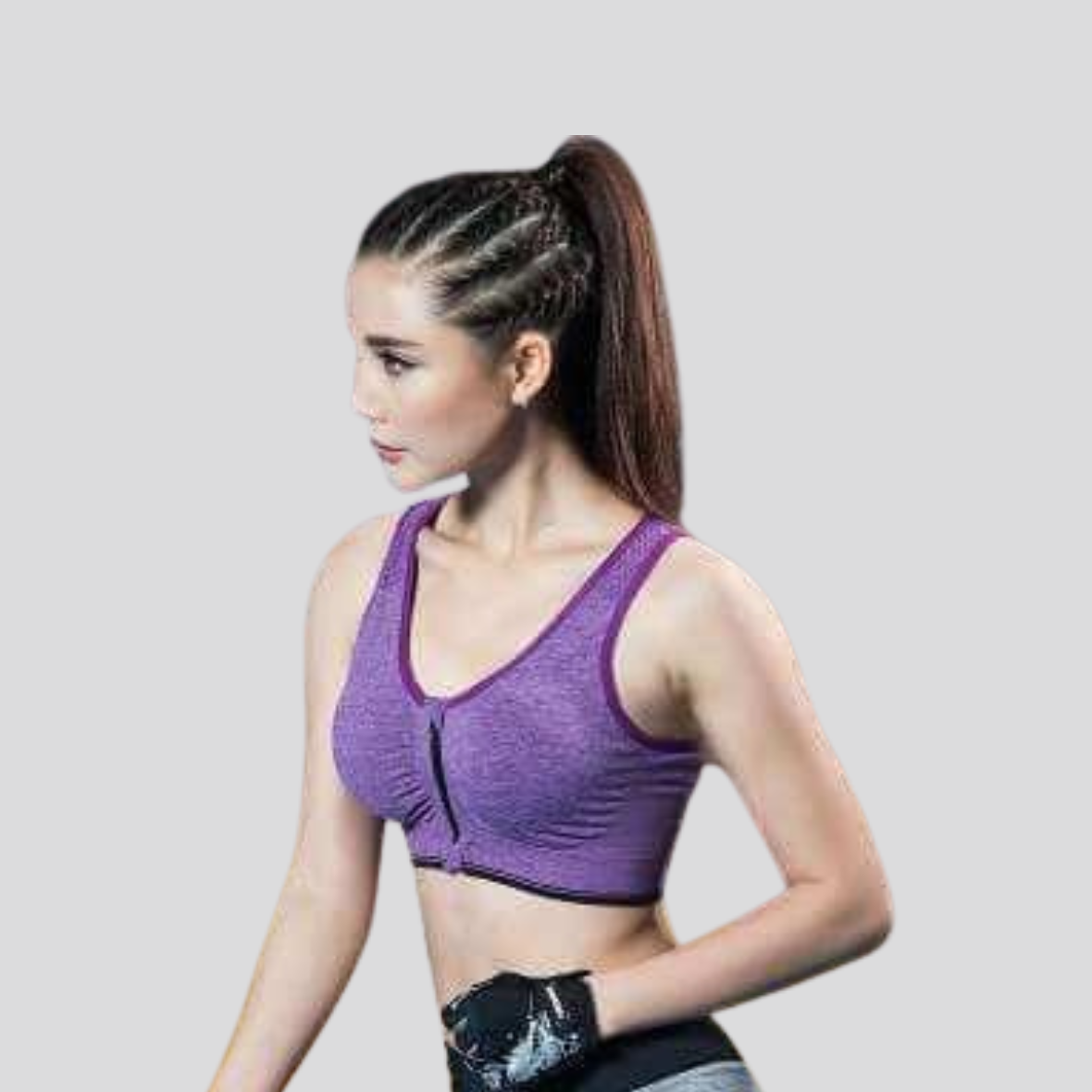 Zipper Sports Bra