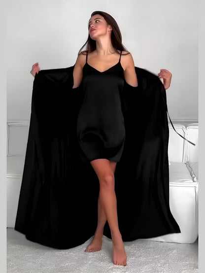 Obsidian Veil – Silk Serenity 2pc Set