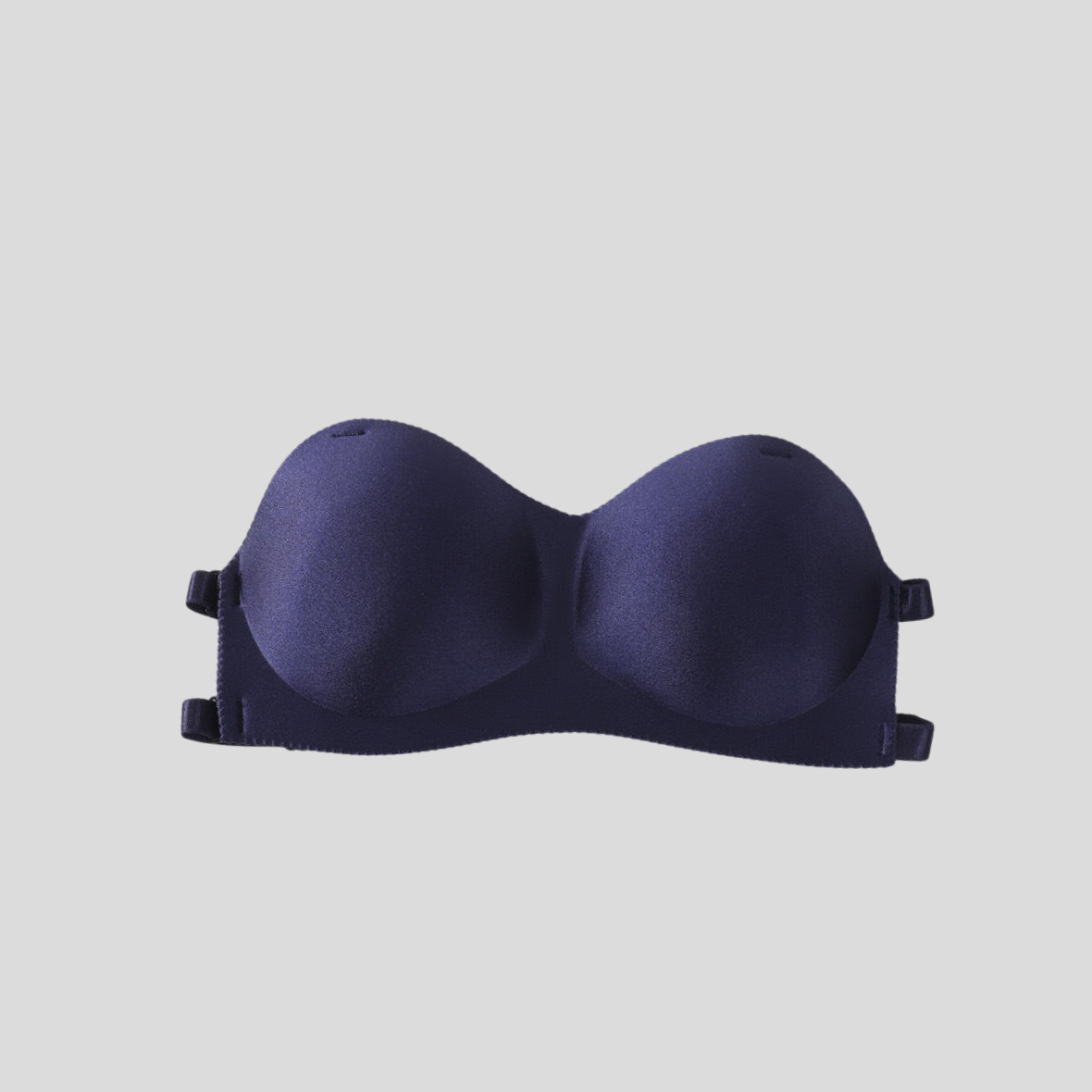 Solid Color Bra With Transparent Strap