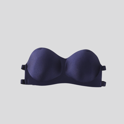 Solid Color Bra With Transparent Strap