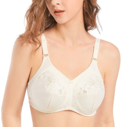 FL-806 Total-Support Bra - Cream