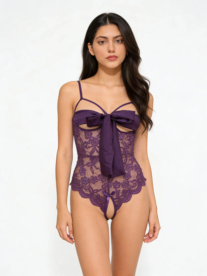Ezra Open Bust Transparent Lingerie