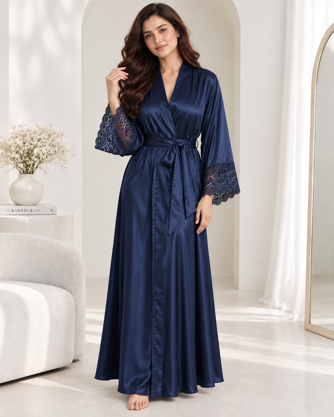 Noctelle Silk Maxi & Robe Set