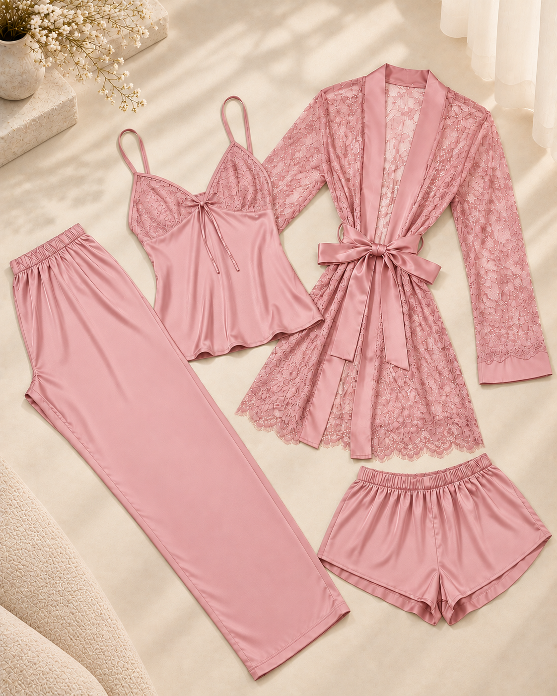 Lovey 4pc Nightwear Set
