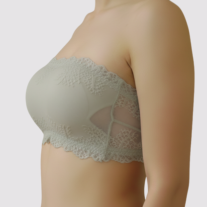 Strapless Fancy Padded Tube Bra