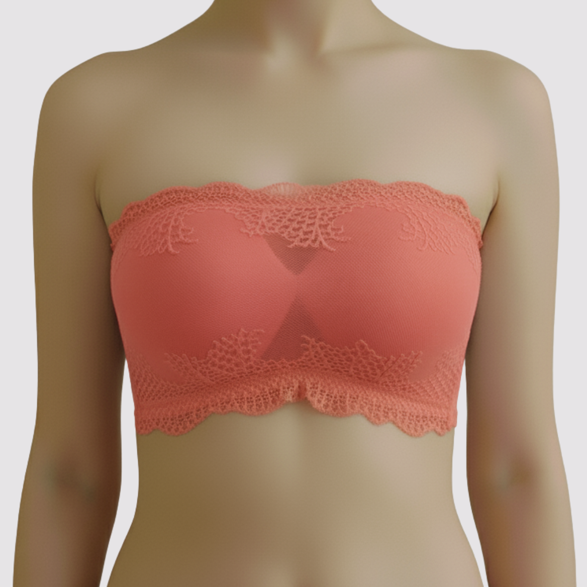 Strapless Fancy Padded Tube Bra