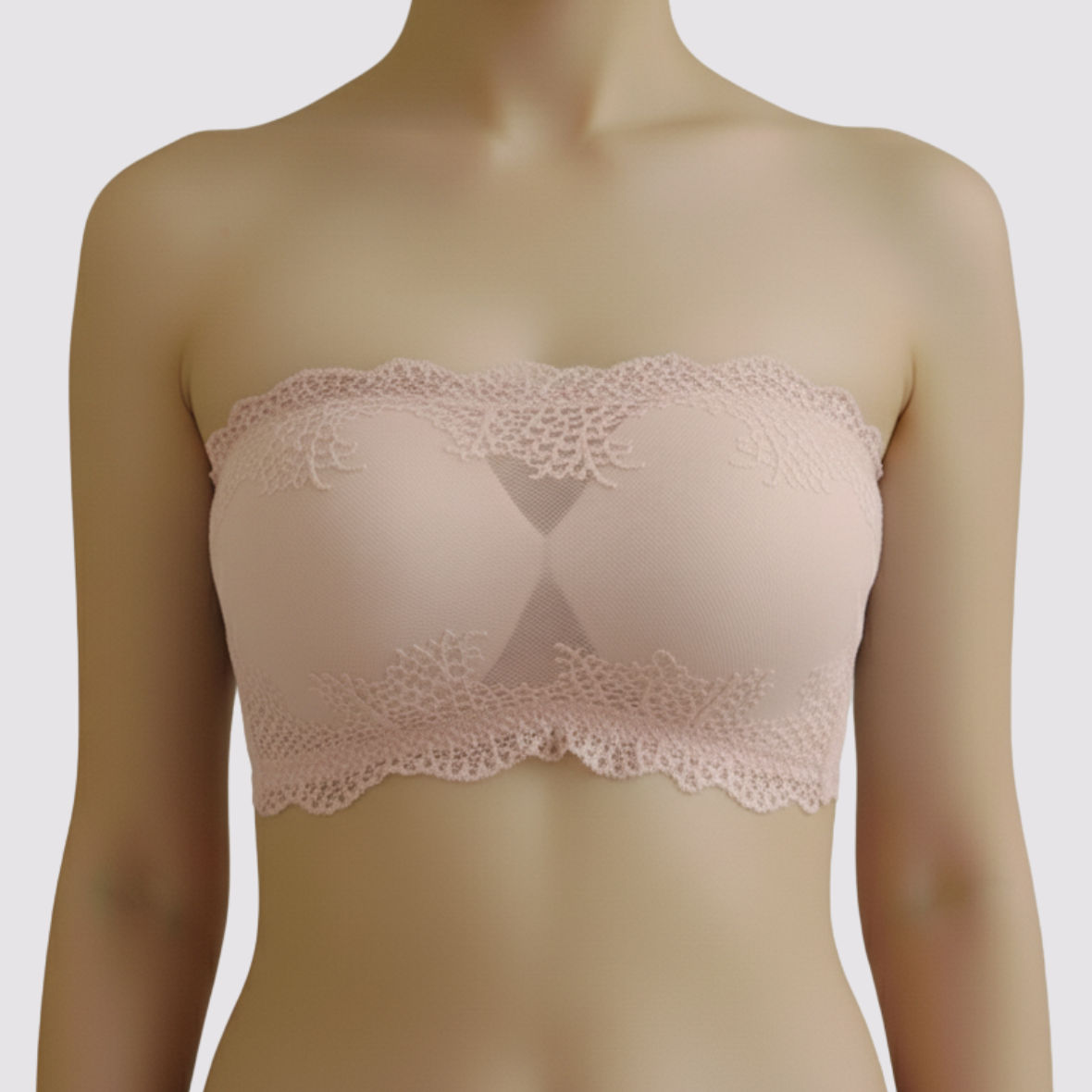 Strapless Fancy Padded Tube Bra