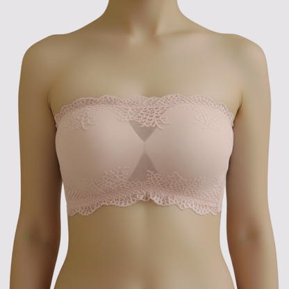 Strapless Fancy Padded Tube Bra