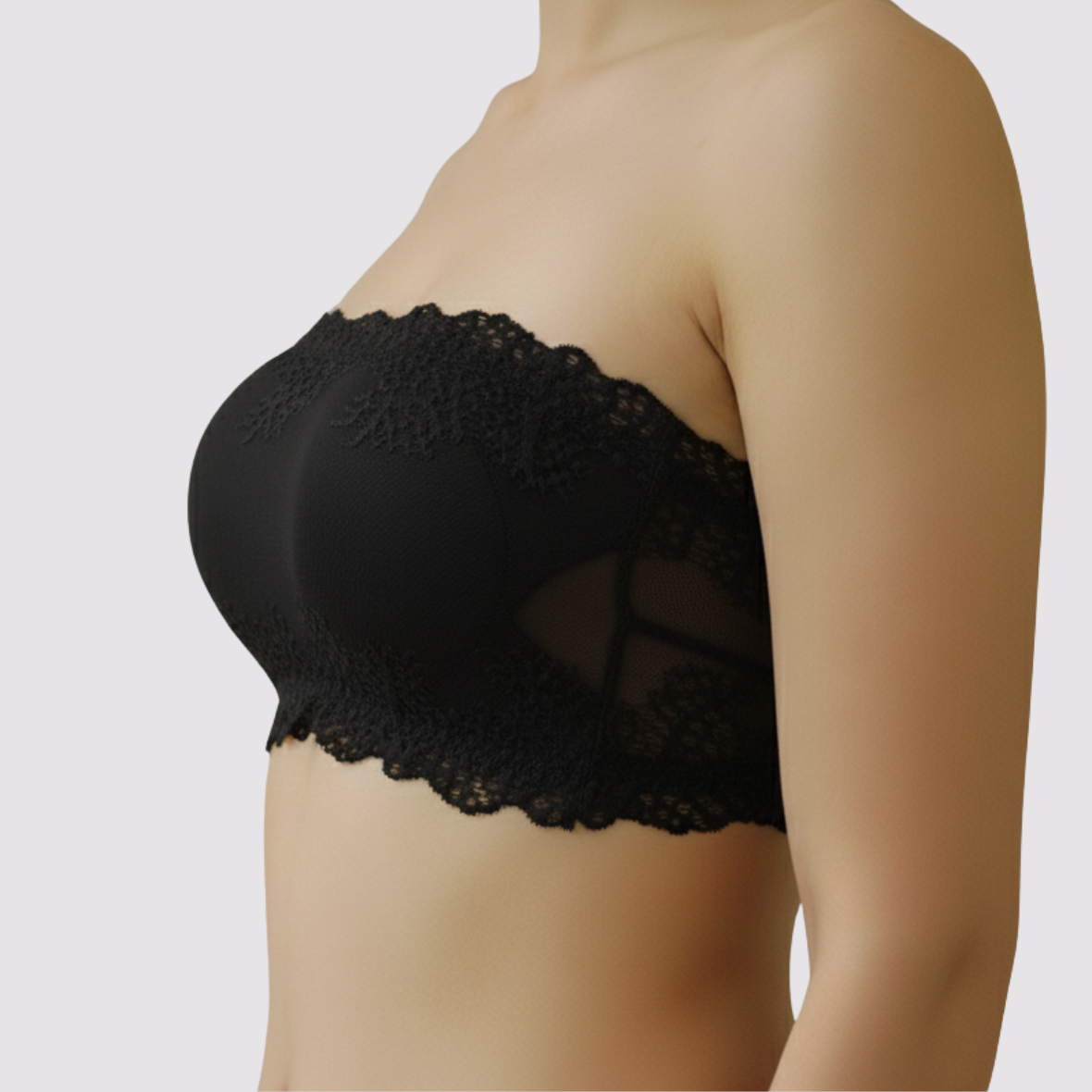 Strapless Fancy Padded Tube Bra
